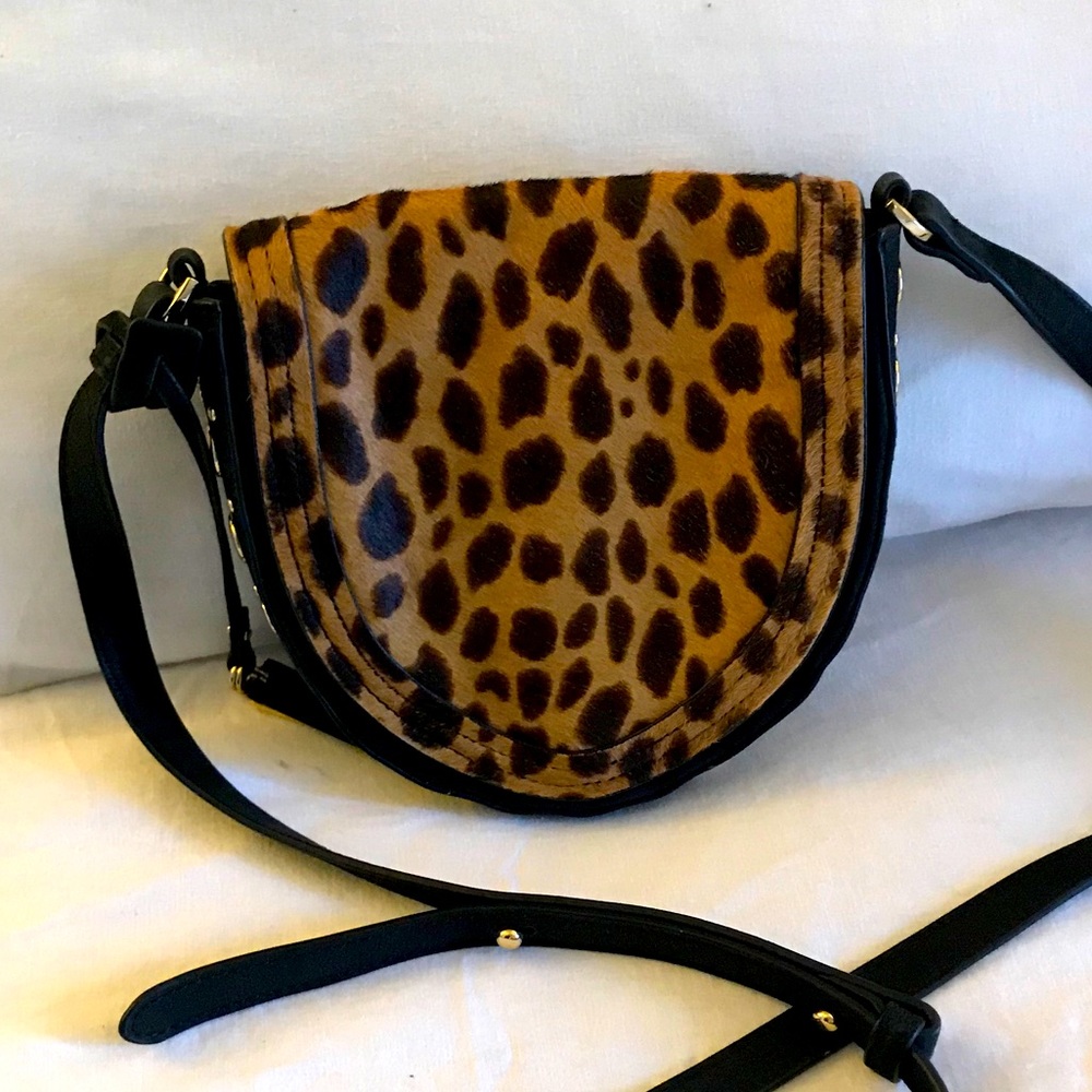 Vince Camuto Leopard//Leather Crossbody